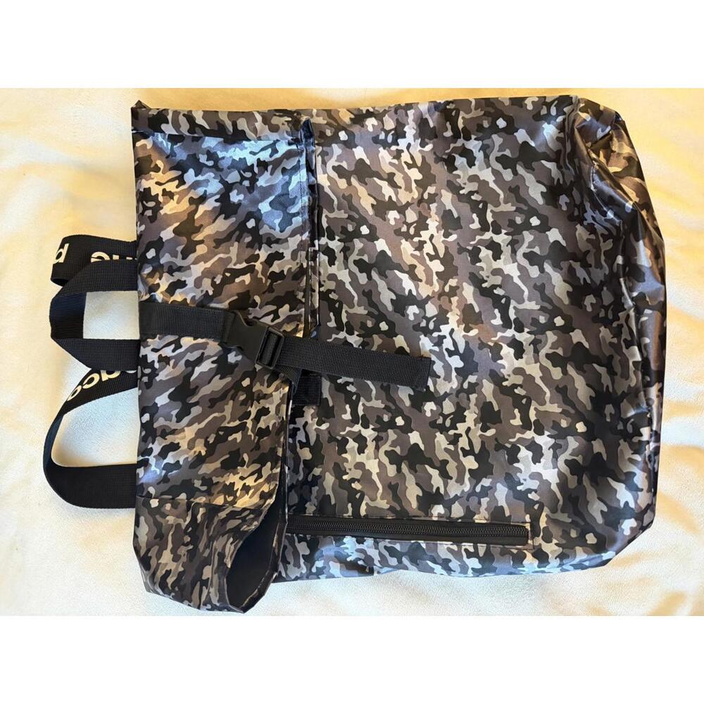 Paco‎ Rabanne Black and Gray Nylon Camo Backpack